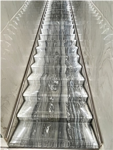 Palissandro Blue Stone Tread And Raiser, Palissandro Marble Steps