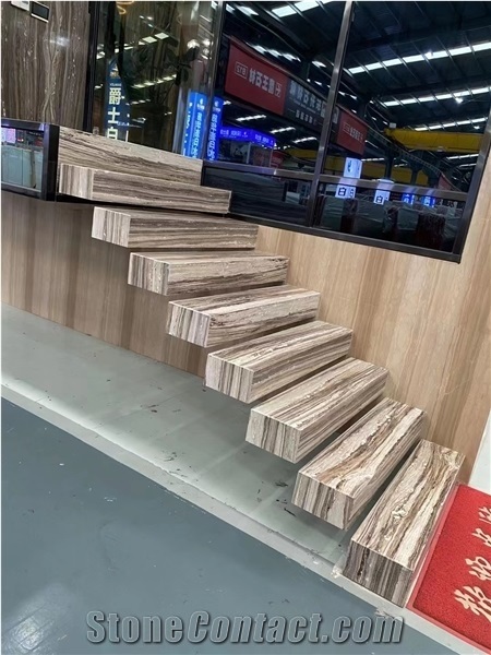 Palissandro Blue Stone Tread And Raiser, Palissandro Marble Steps