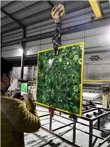1.35M Green Agate Slab,Luxury