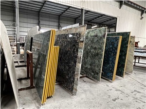 Agate Semiprecious Stone Slabs Stock