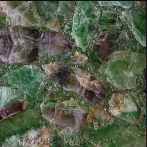 Fluorite Semiprecious Stone Slabs