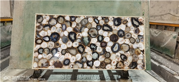 Grey Agate Slabs,Semiprecious Stone