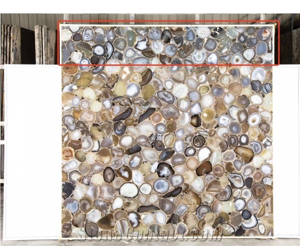 Grey Agate Slabs,Semiprecious Stone