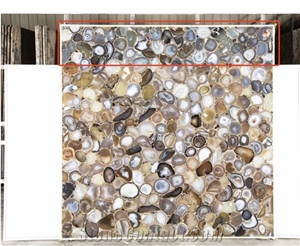 Grey Agate Slabs,Semiprecious Stone