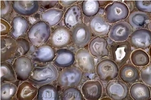 Grey Agate Slabs,Semiprecious Stone