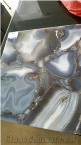 Grey Agate Slabs,Semiprecious Stone