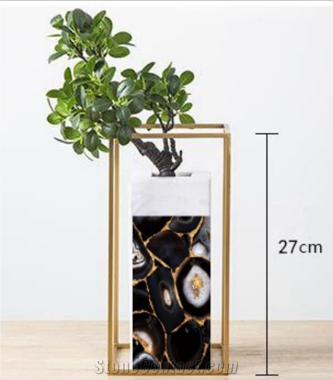 Interior Semiprecious Stone Vases