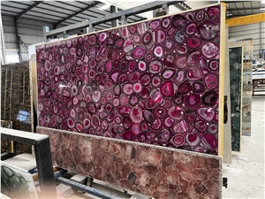 Pink Agate Semiprecious Stone Slab,Luxury,Special