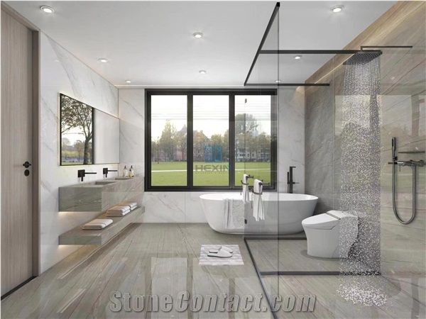 Brazil Calacatta Grey Polished Quartzite Slabs/Tiles