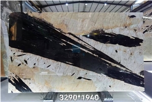 Brazil Patagonia Quartzite Bookmatched Slabs, Pink Base