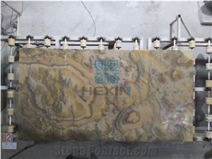 Bubble Onyx Bookmatched Translucent Polished Slabs