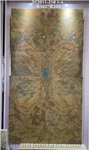 Bubble Onyx Bookmatched Translucent Polished Slabs