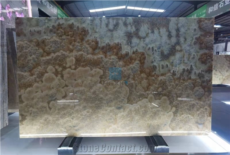 Grey Bubble Onyx Slabs
