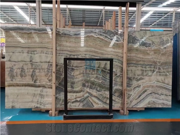 Turkey Silver/Grey Onyx Slabs,Tiles For Wall&Floor