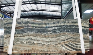 Turkey Silver/Grey Onyx Slabs,Tiles For Wall&Floor