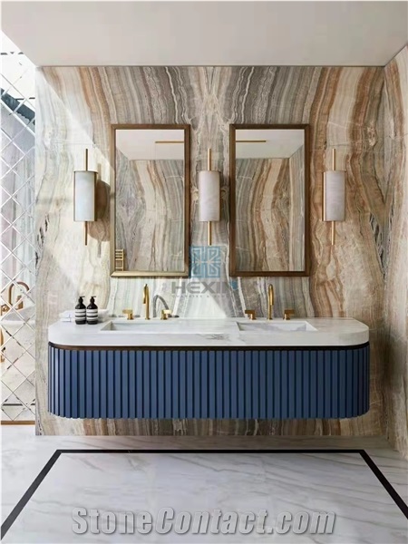 Turkey Silver/Grey Onyx Slabs,Tiles For Wall&Floor
