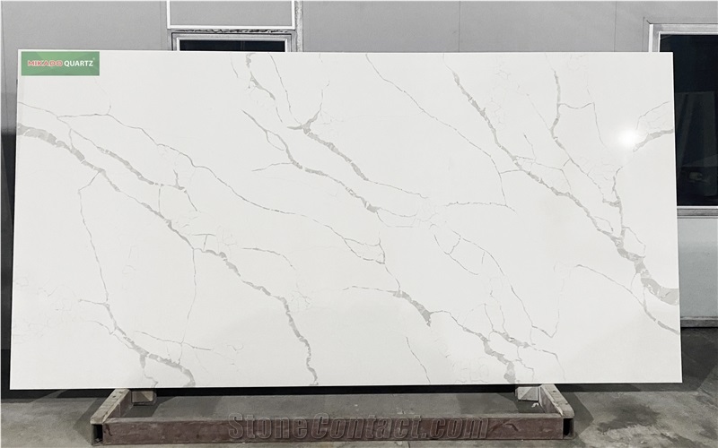 Calacatta Laza Quartz Slabs Competitive Price, Vietnam Origin