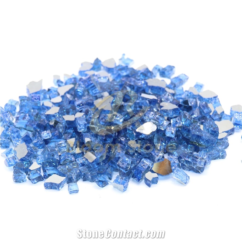 1/2 Inch Copper Reflective Tempered Fire Pit Glass-Copper