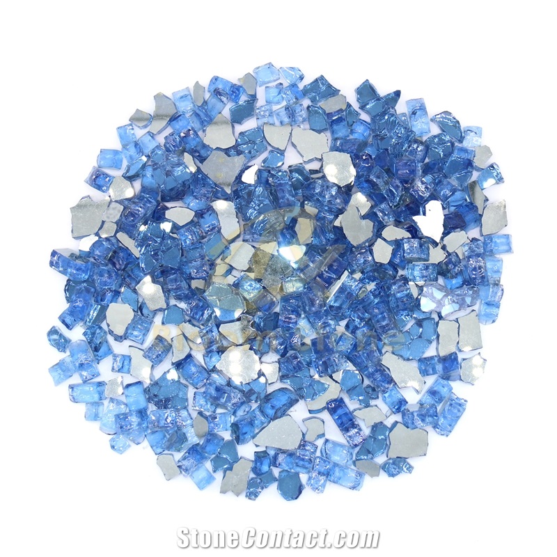 1/2 Inch Copper Reflective Tempered Fire Pit Glass-Copper
