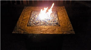 Copper Fire Pit Glass Chips For Fire Pit