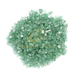 Green Fire Pit Glass Chips For Fire Pit