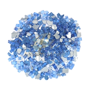 Pacific Blue Fireglass Blue Fireglass Glass Chips
