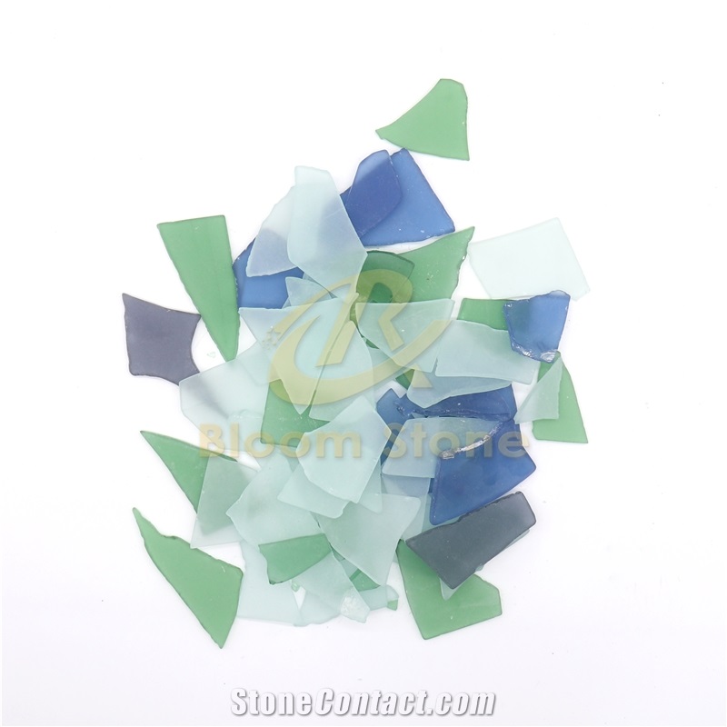 Sea Glass Crushed Glass Vase Filler Cobalt Seaglass Pieces