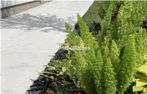 White Limestone Brushed Patio Pavers