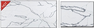 Beautifully With Liquid-Like Veins Quartz Slabs Z018