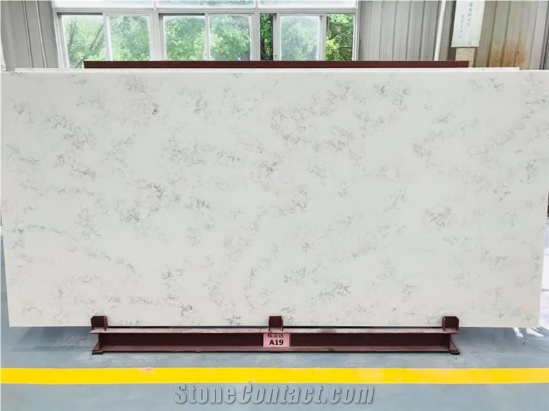 Big Vein Cararra Quartz Stone Slab Z028