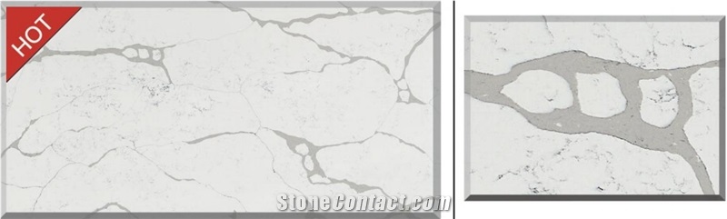 Calacatta 2023 New Model Quartz Stone Z011