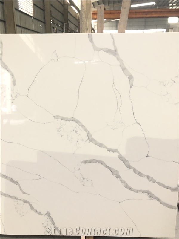 Calacatta Quartz Slabs Popular Color Hot Selling Stone
