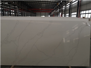 Calacatta Slab Book Match Quartz Stone Building Materials