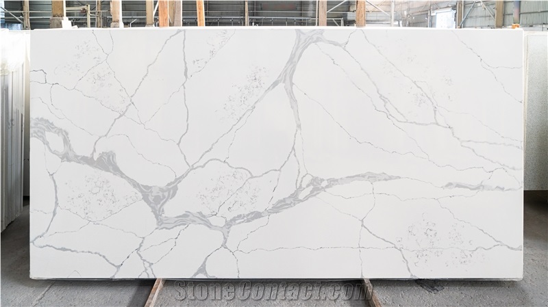 Extra Super White Calacatta Quartz Stone Z9877