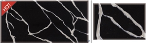 Life-Long Durability Black Calacatta Quartz Stone Z021