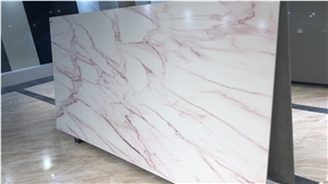Purple Vein Calacatta Quartz Stone Slab