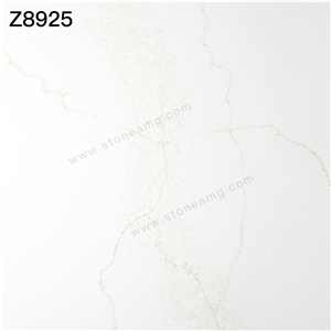 Quartz Calacatta Grey Veins White Color New Product