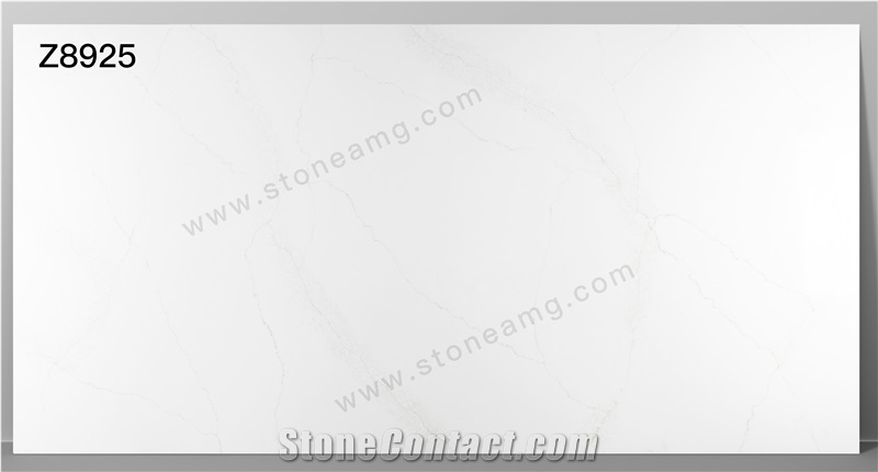 Quartz Calacatta Grey Veins White Color New Product