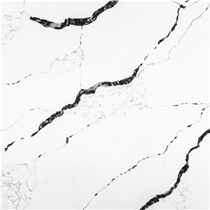 Quartz Stone Calacatta New Design Dark Veins