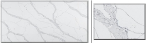 Side View Calacatta Z029 Kitchen Quartz Slab