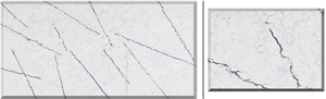 Side View Calacatta Z029 Kitchen Quartz Slab