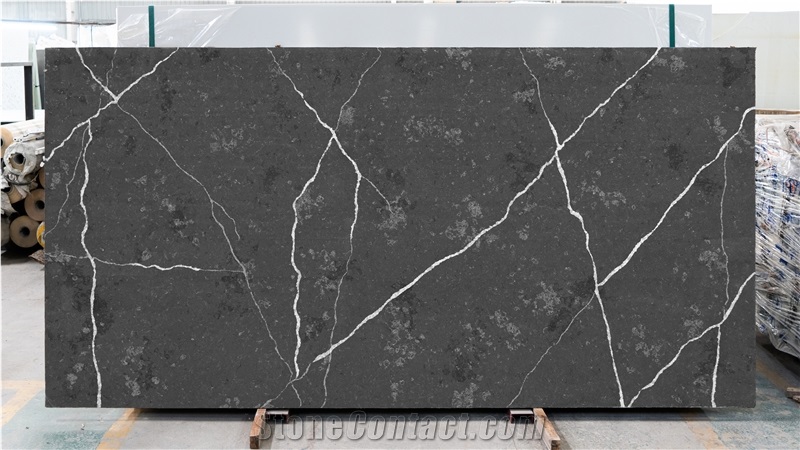Super Gray Calacatta Z9528 Artificial Quartz Stone