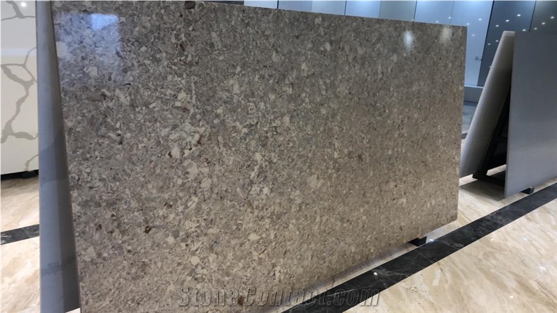 Super Nice Quartz Stone Slab In AMG Stone Inc