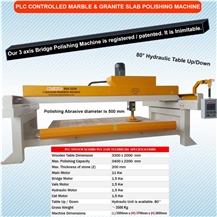 SCHIND PLS 3320 - 3 Axis - Bridge - Marble And Granite Polishing Machine