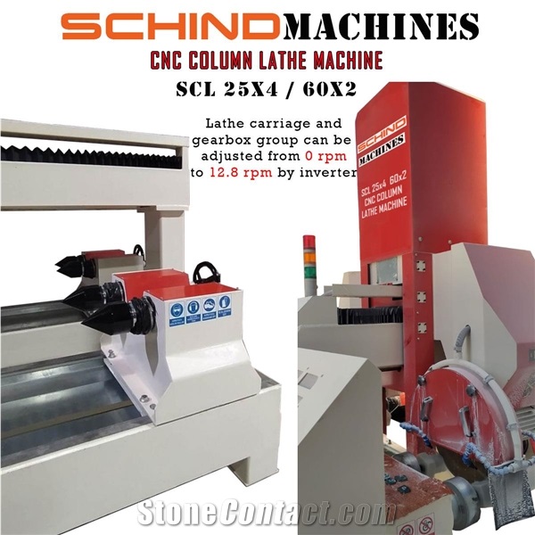 SCHIND SCL 25X4 / 60X2 CNC Column Lathe Machine