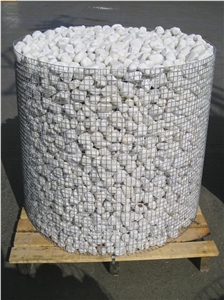 Drum White Tumbled Pebble Stone
