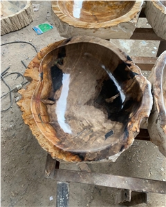 Petrified Wood Wash Basins
