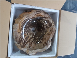Petrified Wood Wash Basins