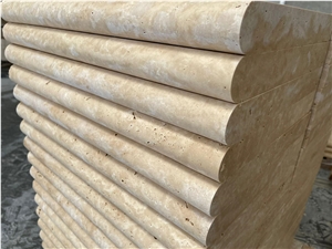 Turkey Beige Travertine Pool Coping-1