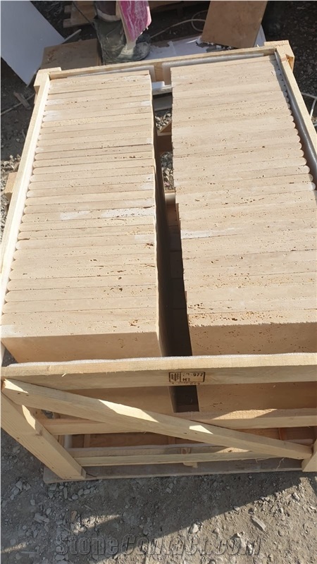 Turkey Beige Travertine Pool Coping-1